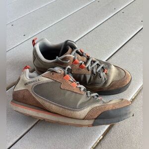 Merrell Brown and Gray Sneakers with Retro Silhouette